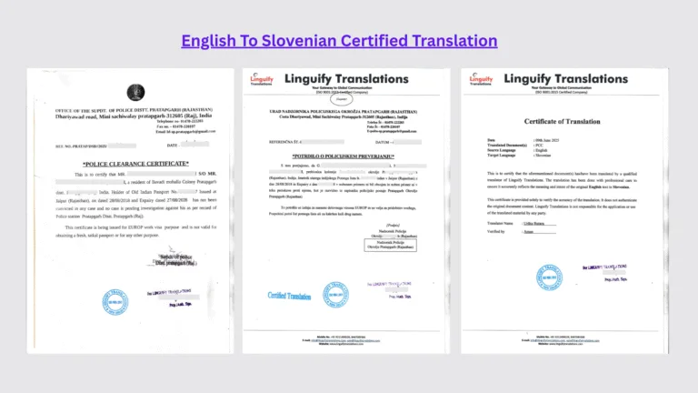 English to Slovenian Translation