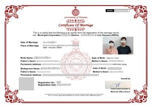 Marriage Certificate Translation