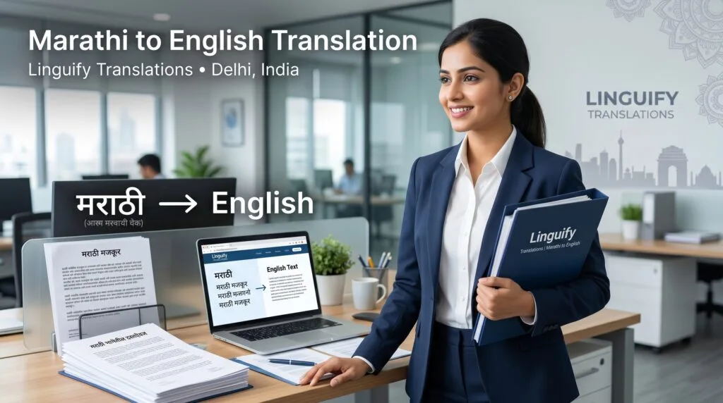 Marathi to English translation